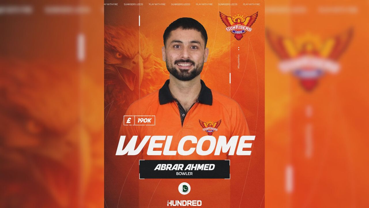 Sunrisers Leeds' X account suspended after buying Pakistan spinner Abrar Ahmed