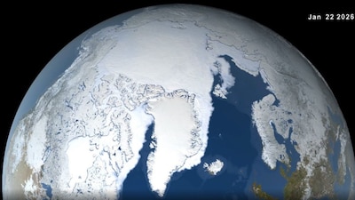 Arctic ice melting. (Image NASA)
