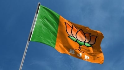 BJP flag. (Image X)