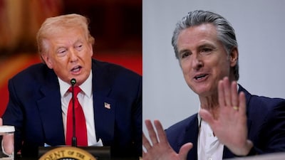 Donald Trump Vs Gavin Newsom. (Images Reuters)