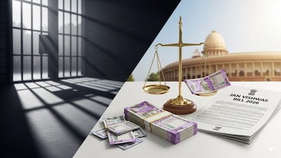 Jan Vishwas Bill 2026: India to replace jail with fines for 717 minor offences. (Image AI generated)