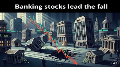 शीर्ष बैंकों को ₹50,000 करोड़ का नुकसान: HDFC, ICICI, SBI ने निफ्टी को गिराया.