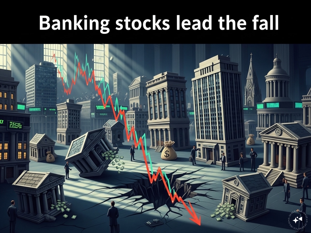 Stock Market Fall: India's three largest lenders wipe out nearly ₹50,000 crore in market cap