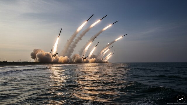 North Korea fires about 10 missiles toward sea in show of force, Seoul ...