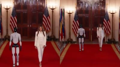 Melania humanoid walk./(Image X)