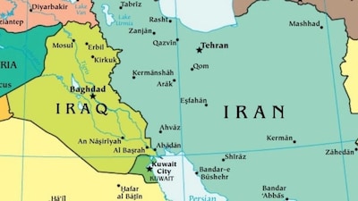 Iran and Iraq on map. (Photo: Wilson Center) 