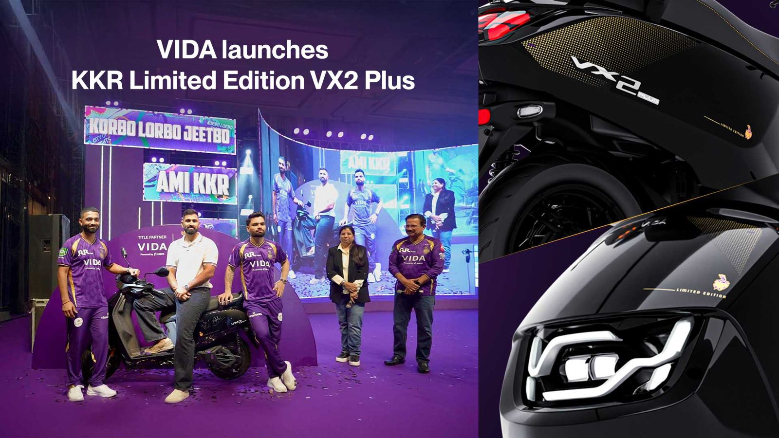 Hero MotoCorp's Vida launches VX2 Plus KKR Limited Edition e-scooter and player award initiative