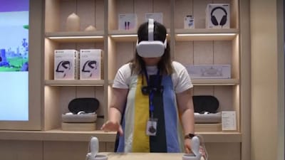 VR headsets. (Image Reuters)