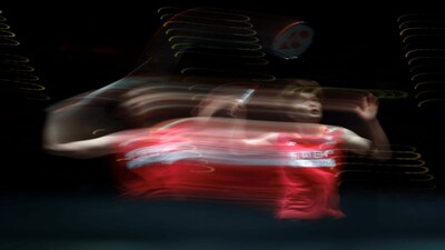 Badminton - BWF World Tour - Super 1000 - All England Open - Utilita Arena Birmingham, Birmingham, Britain - March 8, 2026 China's Wang Zhiyi in action during her women's singles final match against South Korea's An Se-Young Action Images via Reuters/Paul Childs