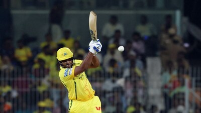 Cricket - Indian Premier League - IPL - Chennai Super Kings v Punjab Kings - MA Chidambaram Stadium, Chennai, India - April 3, 2026 Chennai Super Kings' Sanju Samson in action REUTERS/Priyanshu Singh