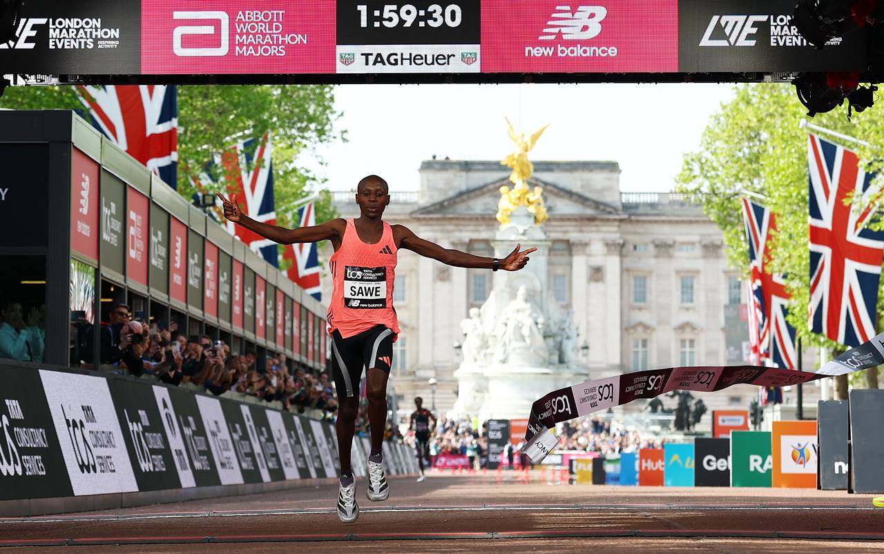 Sabastian Sawe of Kenya becomes first person to run a sub-2-hour marathon to win in London