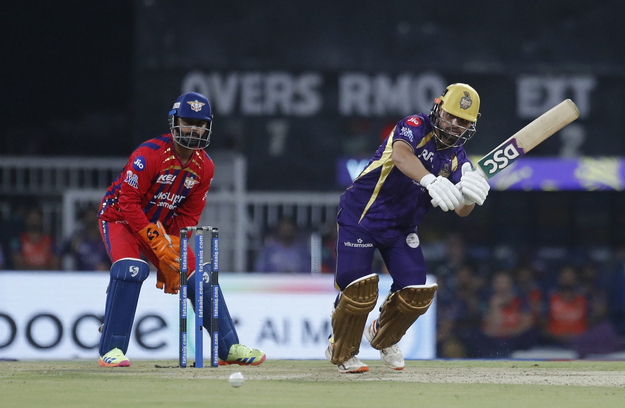 KKR Angkrish Raghuvanshi given out for obstructing field after rare IPL incident vs LSG