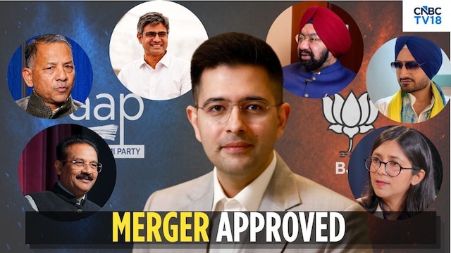 RS Chairman accepts merger of seven AAP MPs with BJP - CNBC TV18