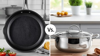 नॉन-स्टिक विरुद्ध स्टेनलेस स्टील: आरोग्य आणि दैनंदिन स्वयंपाकासाठी कोणते भांडे चांगले?