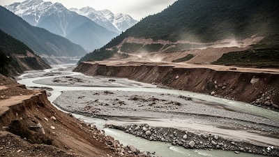 Over 40,000 cases of illegal mining in Himachal Pradesh in 5 years: CAG report (Image AI generated)