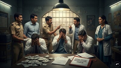 What started as a payment complaint opened the doors to a wider network. According to police, kidneys were procured for around ₹ 10 lakh and then sold onward for nearly ₹ 60 lakh.. (Image AI generated)