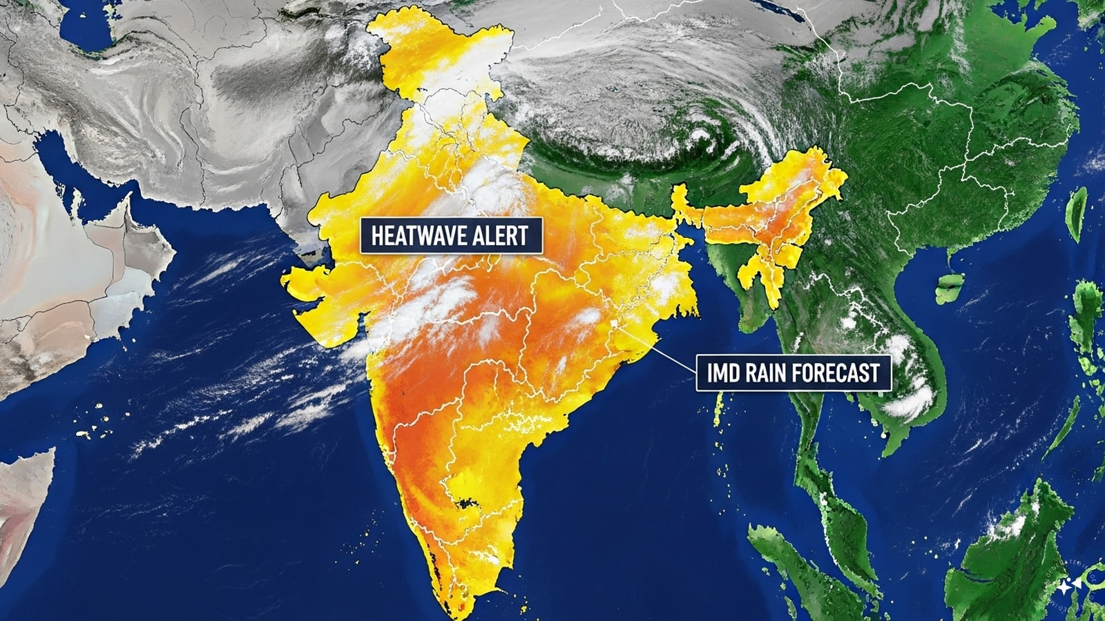 Heatwave alert for Karnataka, Telangana, Maharashtra, MP; heavy rains across northeast