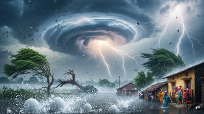 IMD चा इशारा: देशात मुसळधार पाऊस, गारपीट; 200 किमी प्रति तास वेगाने जेट स्ट्रीम