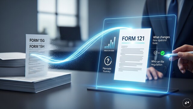 Form 121 replaces Forms 15G, 15H: Who can file, what changes - CNBC TV18