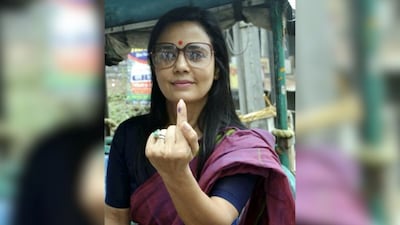 5. Mahua Moitra: Moitra cast her vote in Karimpur, joining other party leaders in the electoral process. (Image: PTI)