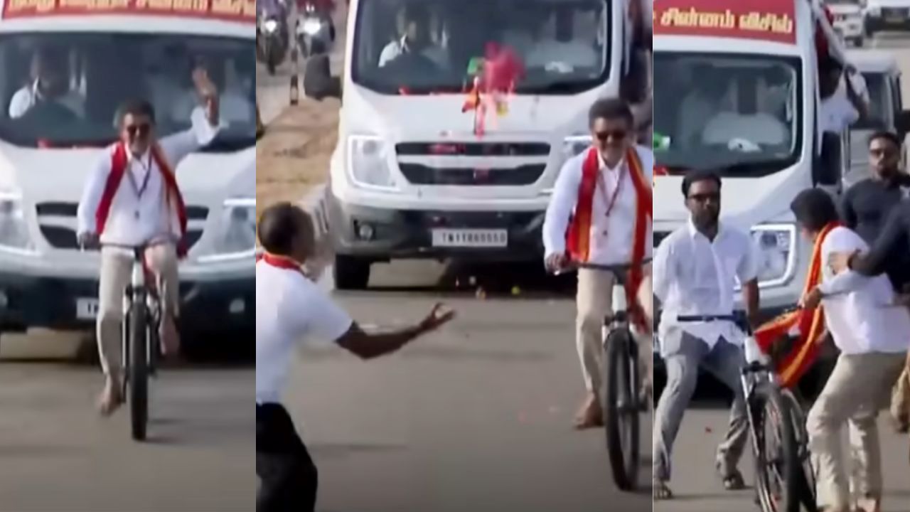 Vijay fan hurls flower ball, his reaction is now meme material: ‘Looks like movie comedy scene’