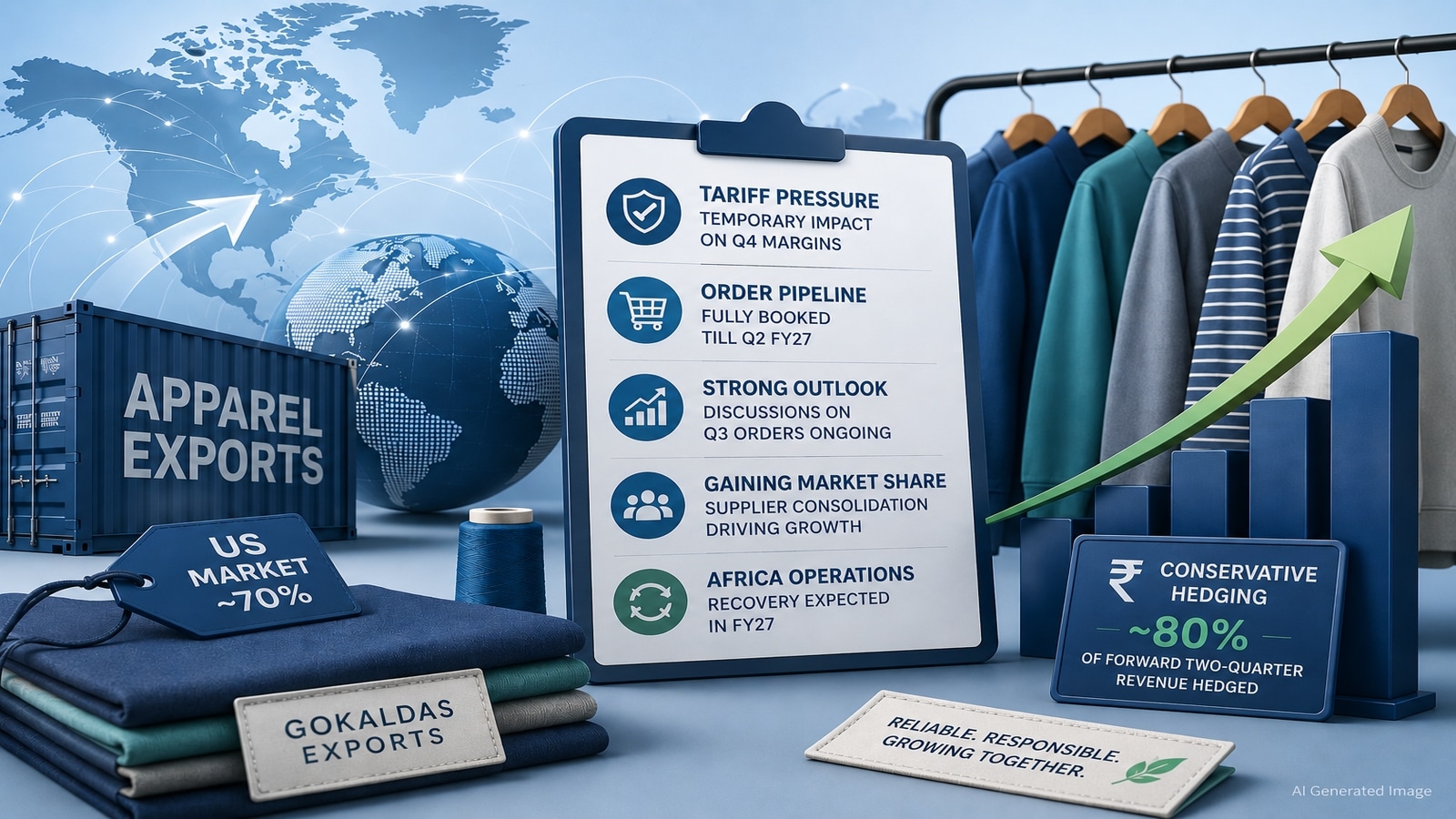 Gokaldas Exports says tariff hit to Q4 margins was temporary, order pipeline remains strong