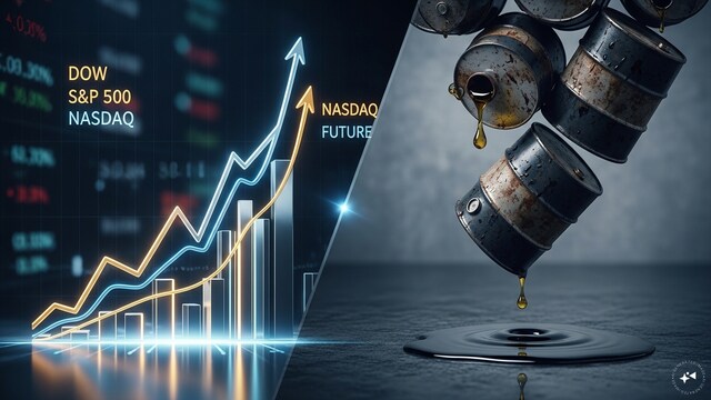 Dow Futures Edge Higher and Oil Sinks Below $100 Amid Tech Rally