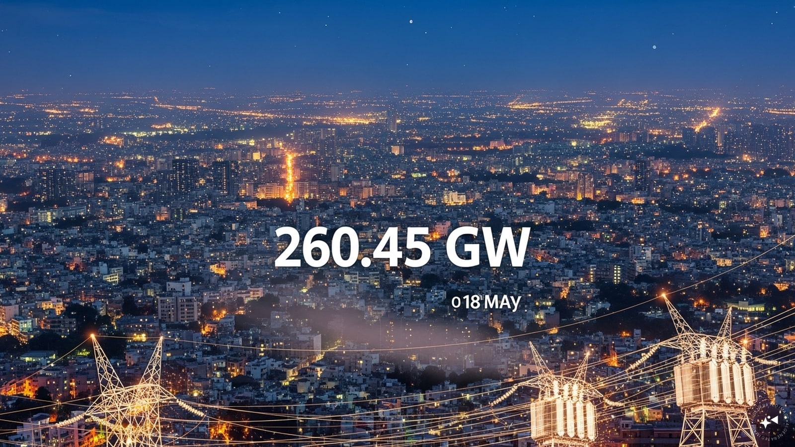 India’s peak power demand hits record high of 260.45 GW on May 18