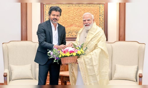 Vijay meets PM Modi in first Delhi visit as TN CM, discusses Mekedatu and Tamil Thai Vazhthu row