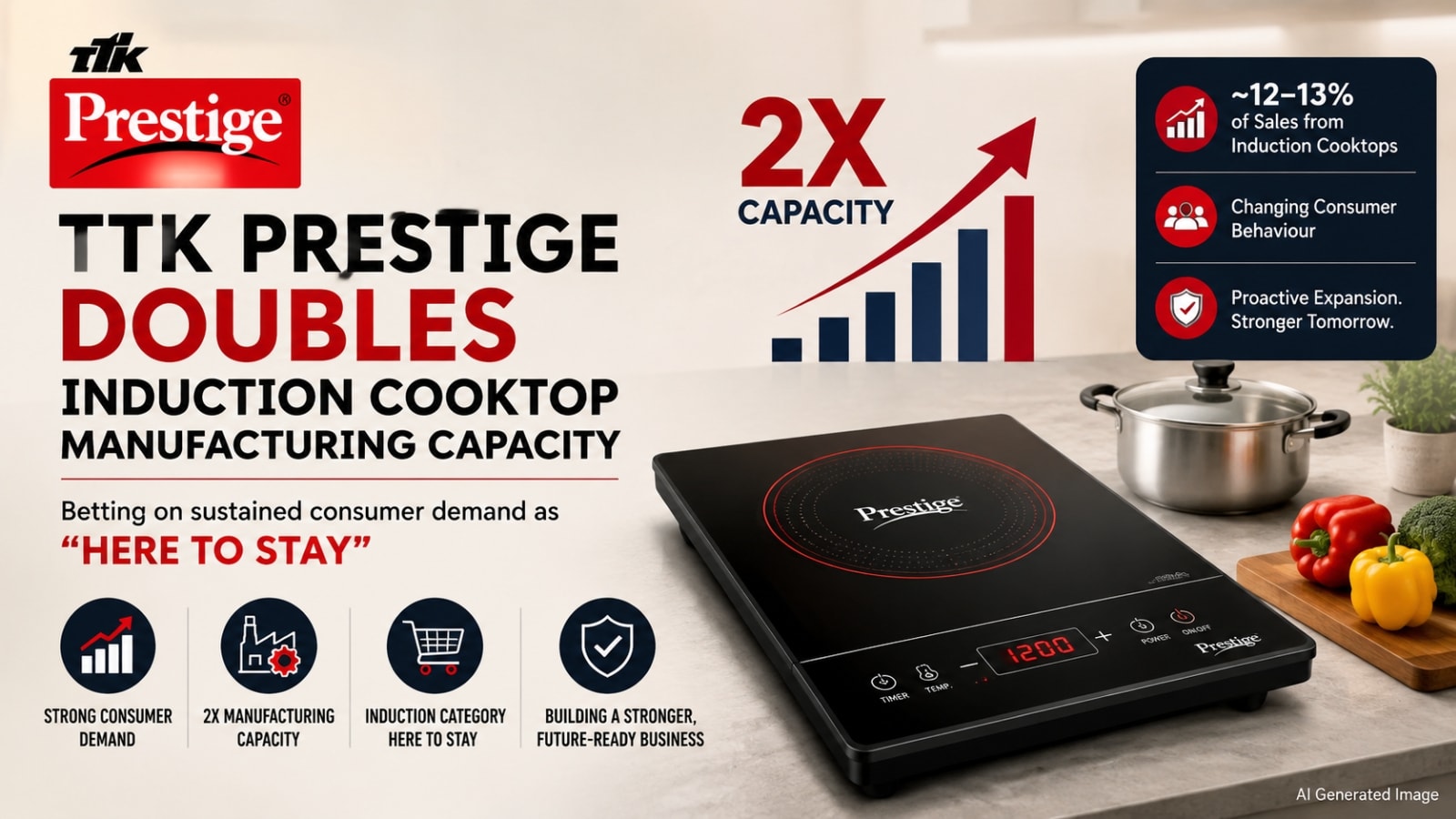 TTK Prestige doubles induction cooktop capacity, says demand surge is ‘here to stay’