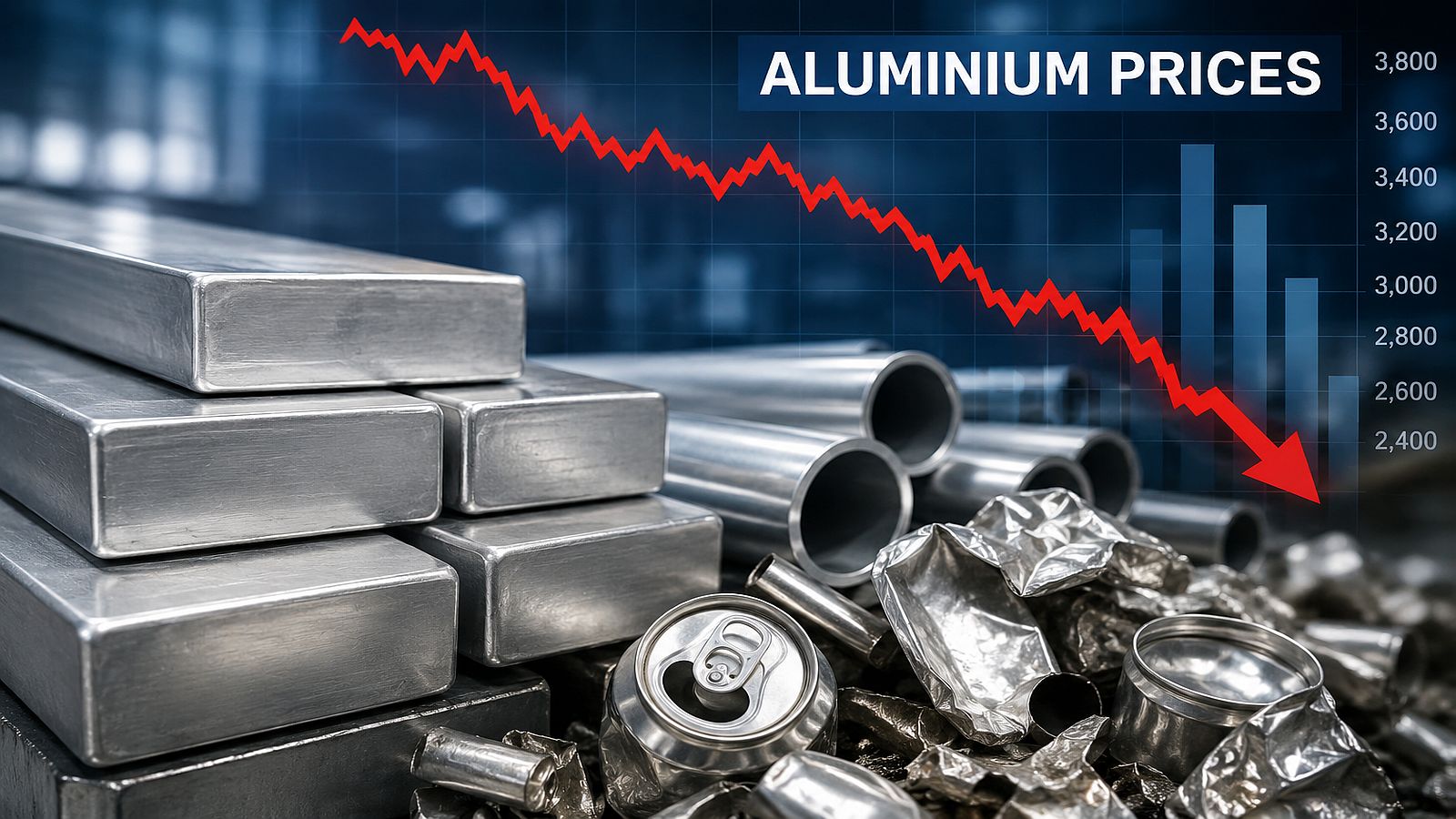 InCred sees aluminium prices falling to $2,400–2,700 as scrap supply rises