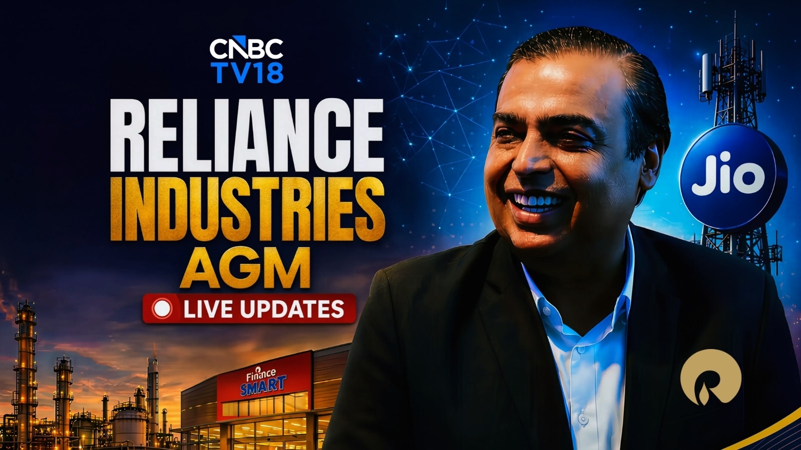 Reliance Industries AGM Live Updates: All eyes on Jio IPO timeline, new energy biz