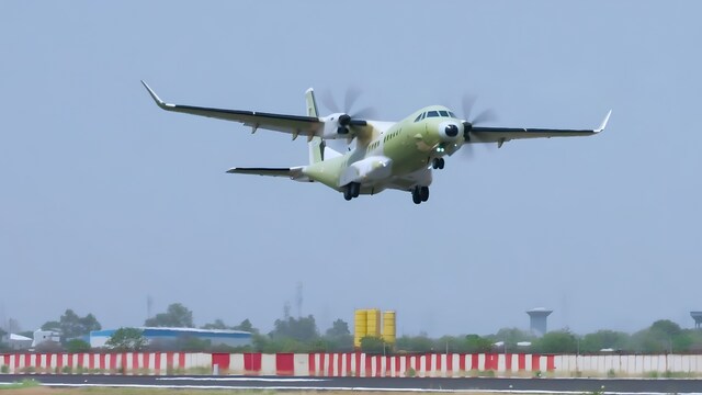 Watch | First made-in-India C-295 military transport aircraft completes ...