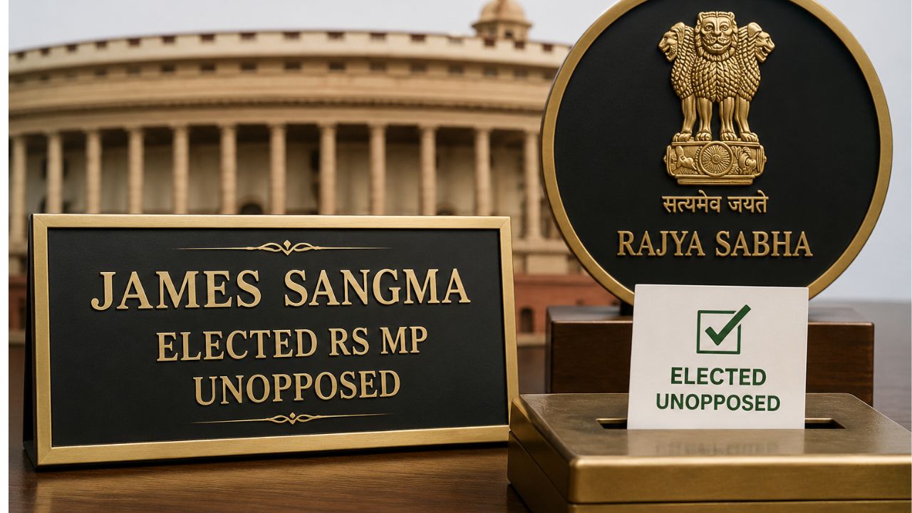 Meghalaya CM's brother James Sangma elected RS MP unopposed