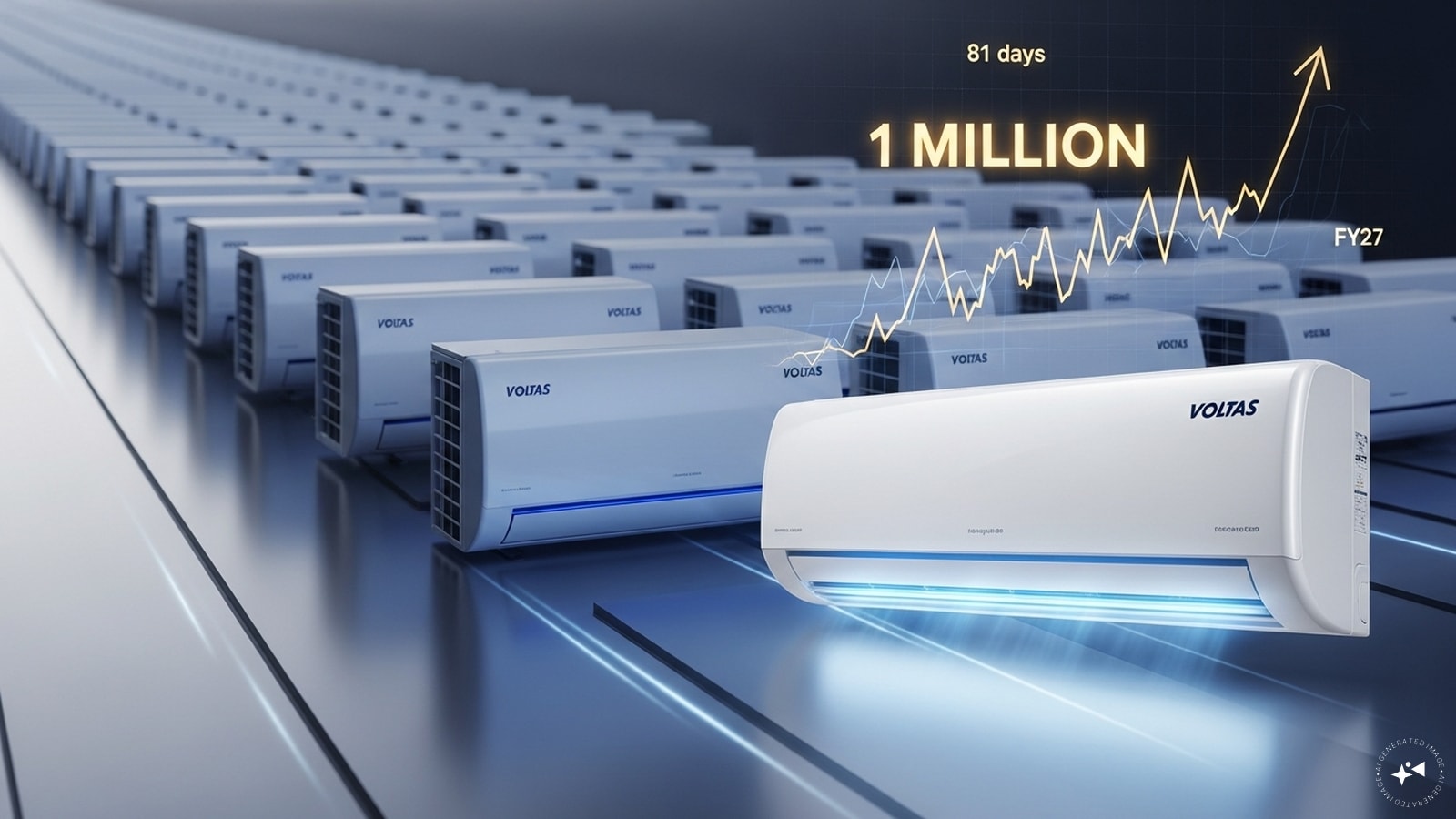 Voltas sells 1 million ACs in record 81 days of FY27; stock in focus