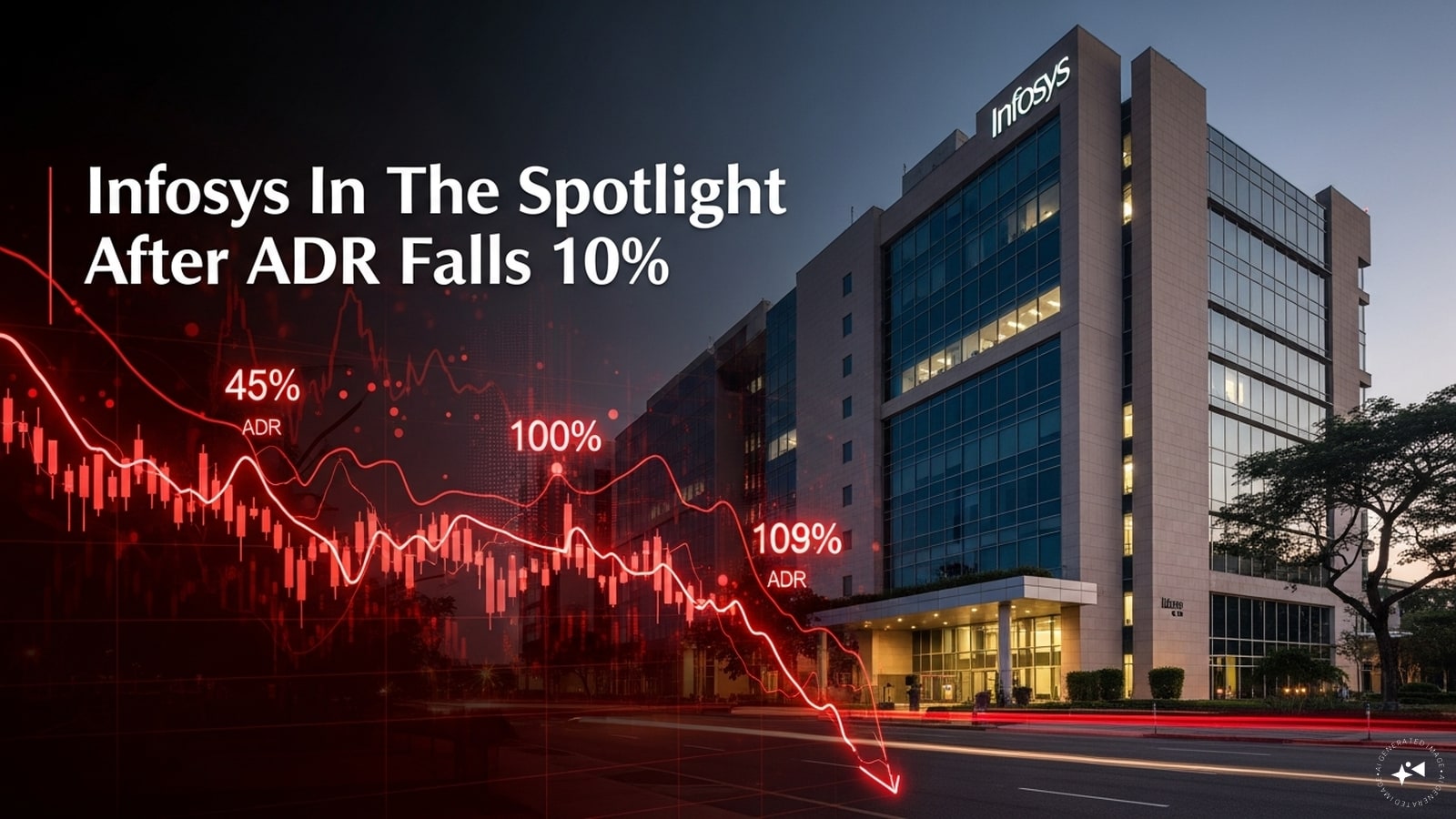 4 News Article Image Infosys shares fall over 8% as US-listed ADR tanks overnight on Accenture earnings miss