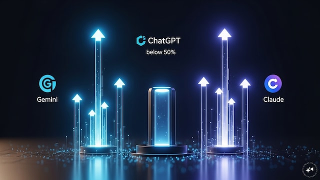 ChatGPT’s AI market share drops below 50% as Gemini and Claude gain users ChatGPT’s AI market share drops below 50% as Gemini and Claude gain users