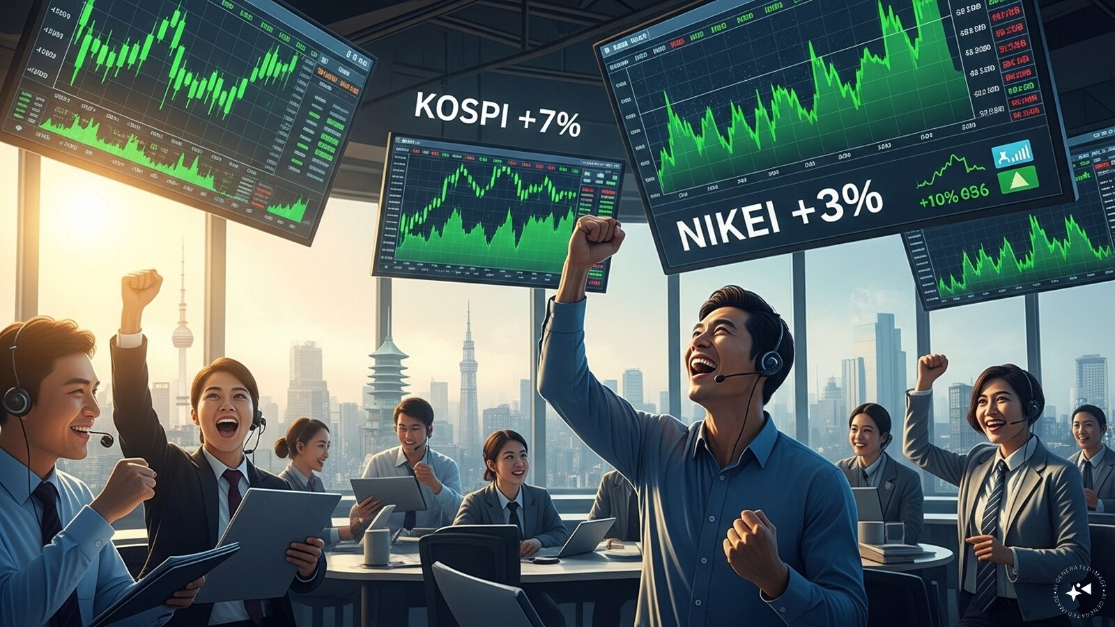 Kospi jumps 7%, Nikkei gains 3% as hopes of US-Iran deal spark Asia rally