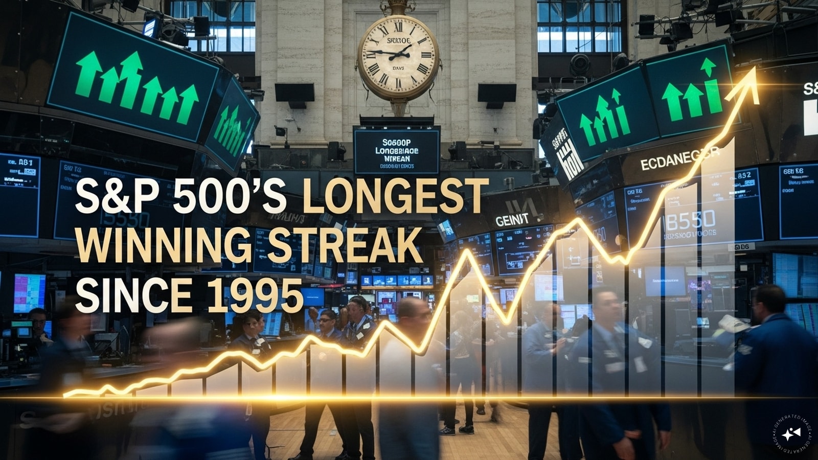 S&P 500 posts longest winning streak since 1995 as tech drives another record close