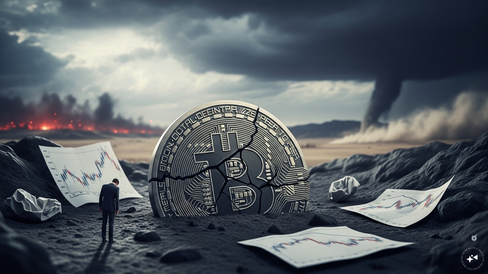 Bitcoin falls to two-month low as Strategy sale, West Asia risks weigh