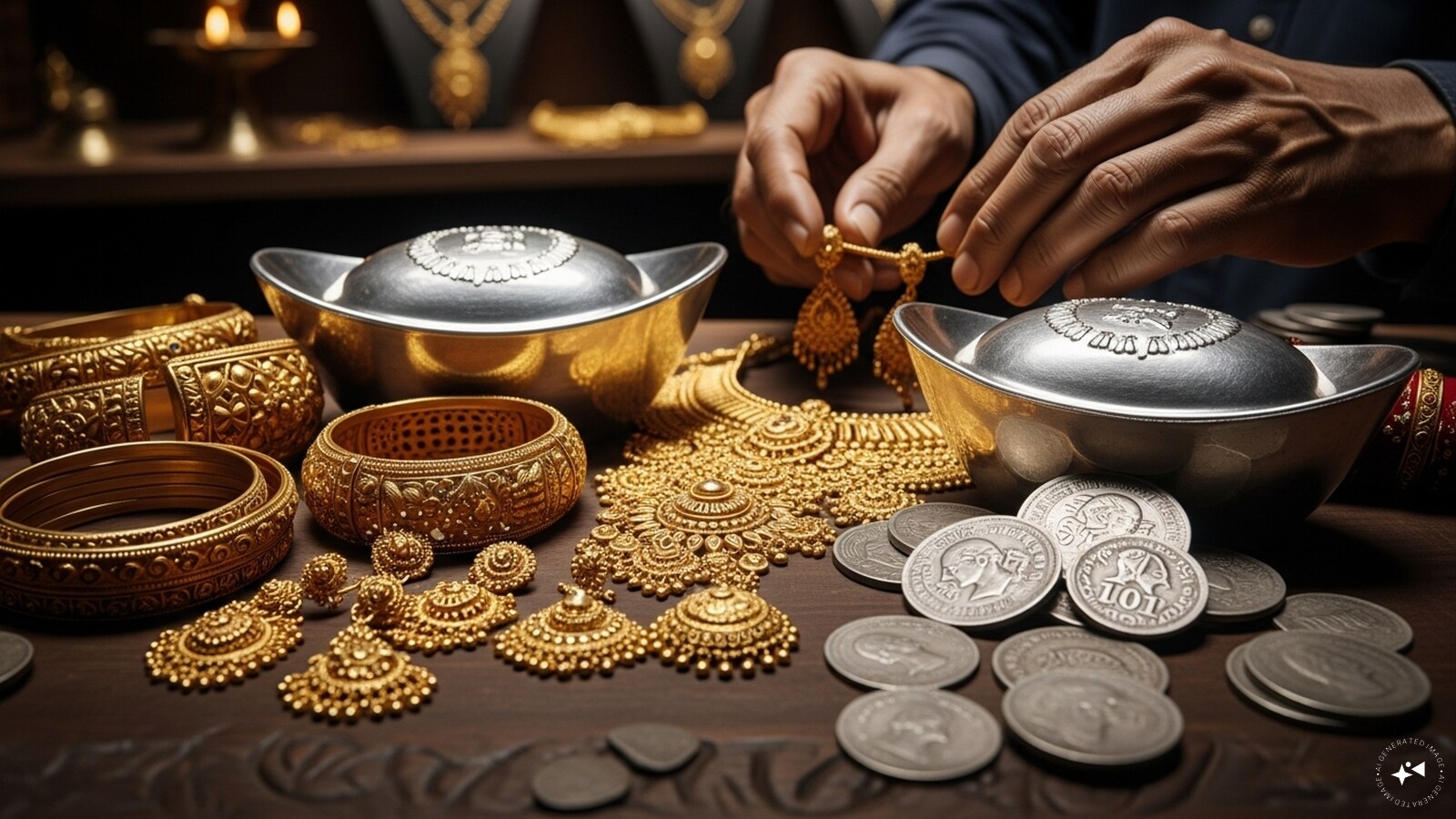 Gold falls over ₹2,300 per 10 grams, silver sinks over 3% in MCX trade