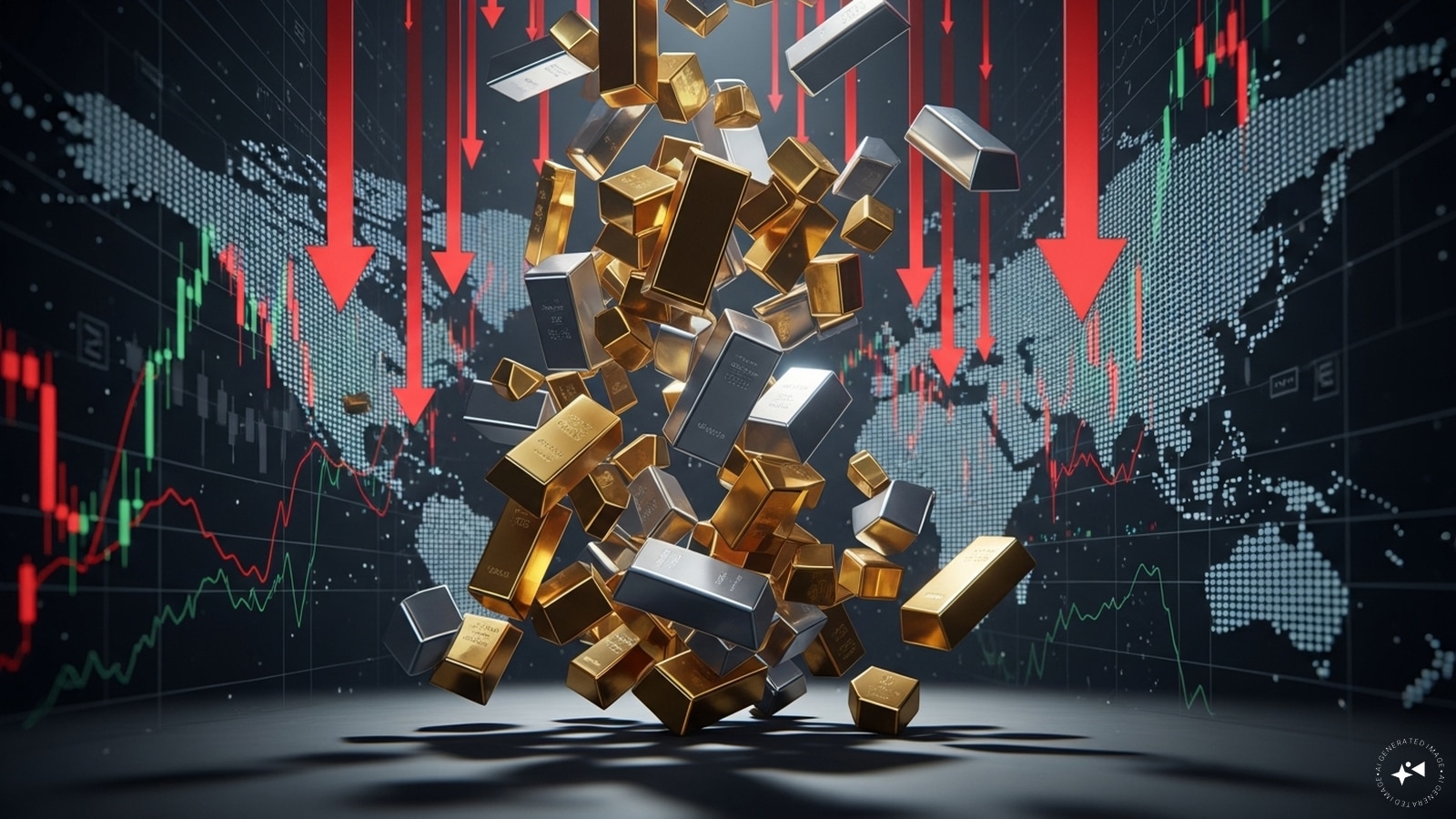 Gold ETFs drop 2–3%, silver funds crash over 6% amid global metal selloff