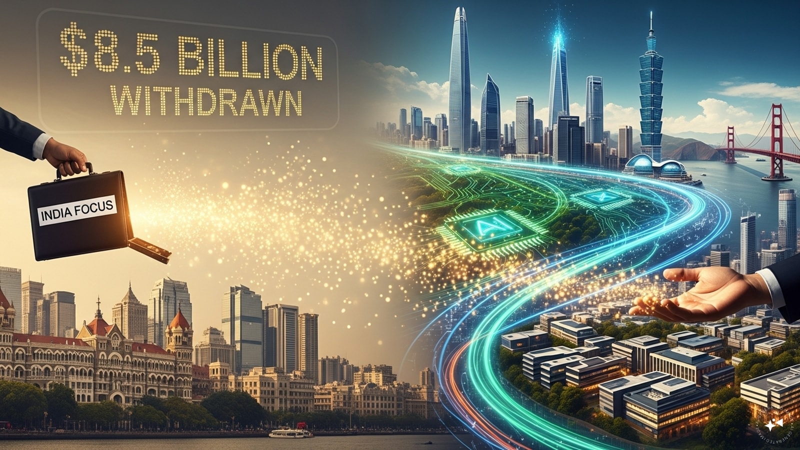Global investors pull $8.5 billion from India funds in 2026 as money chases AI trade