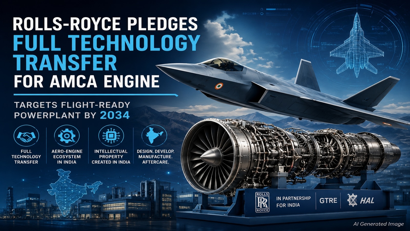 Rolls-Royce offers full tech transfer to build AMCA fighter jet engine in India