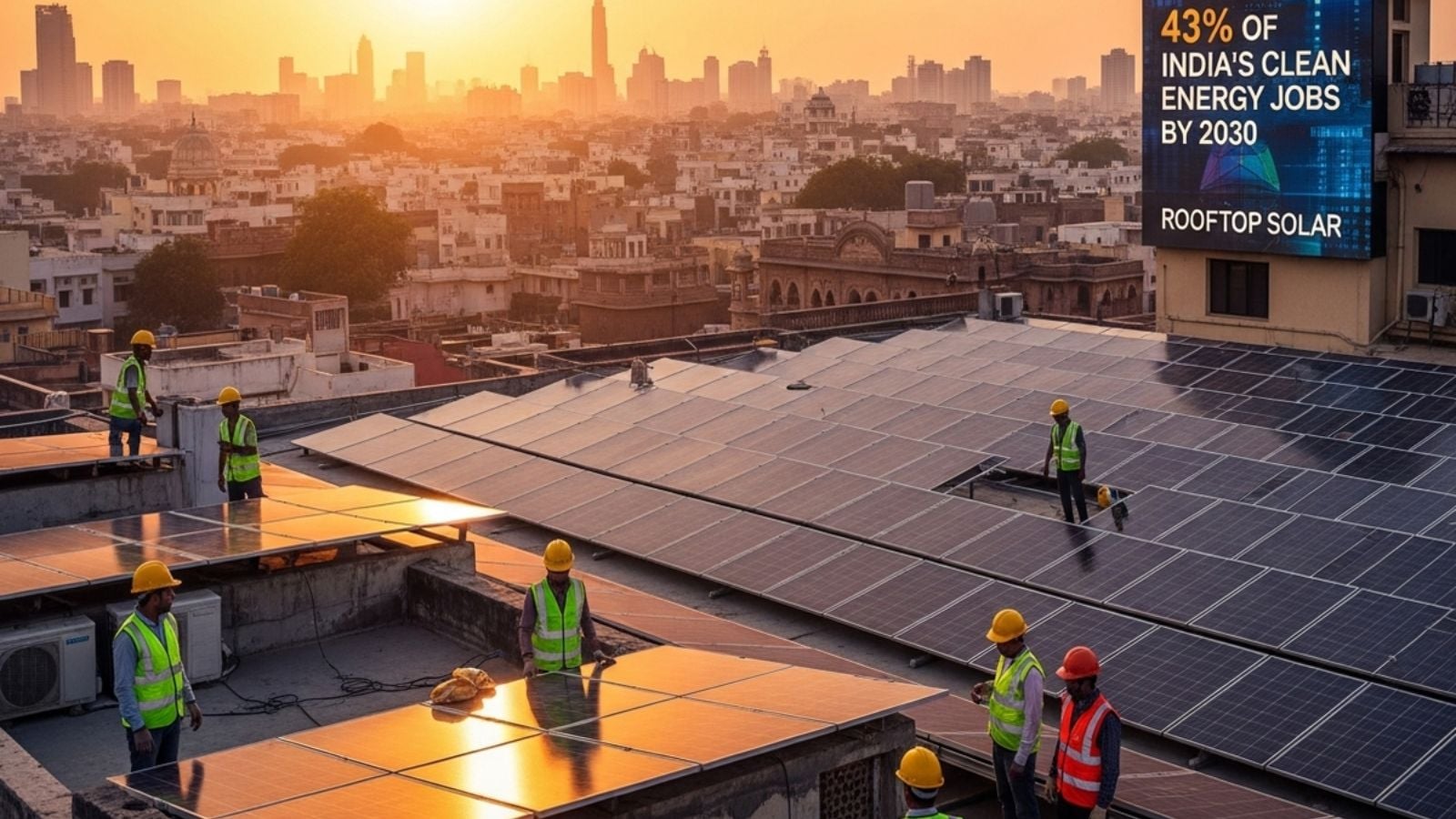 Rooftop solar leads India’s clean energy hiring boom: Study