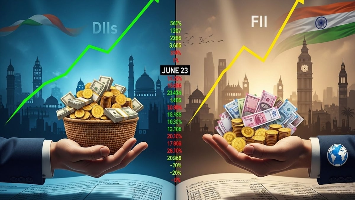 DIIs extend buying streak; FIIs post marginal inflows on June 23