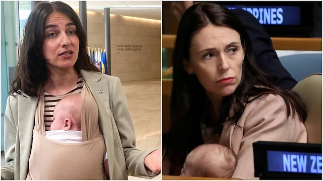 From Jacinda Ardern to Nina Larsson: when women leaders brought their babies to work