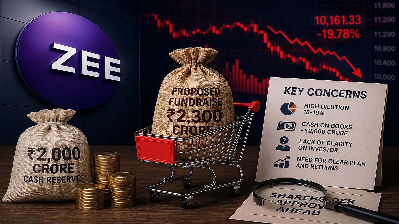 Zee's ₹2,300 crore fundraise faces questions from governance experts
