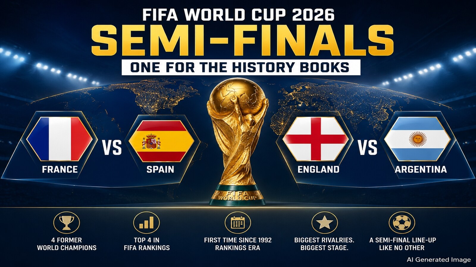 Explained: Why the FIFA World Cup 2026 semi-finals are one for the history books