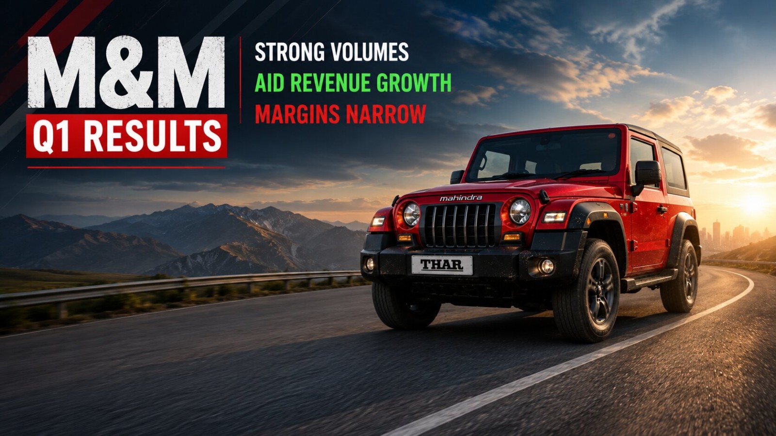 Mahindra &amp; Mahindra reports Q1 financial results with net profit up 7% to ₹3,685 crore and revenue rising 23% to ₹41,920 crore